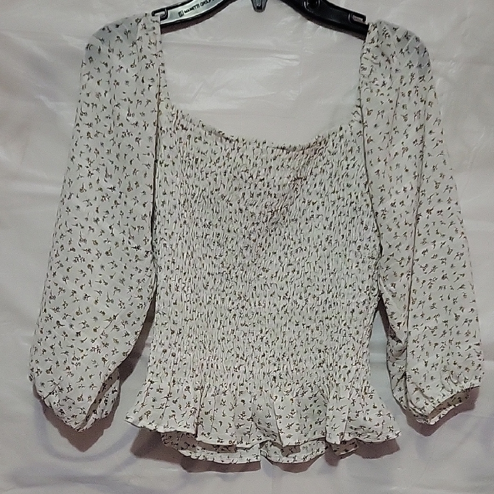 Floral Smocked Blouse